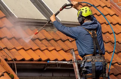 Démoussage et hydrofuge de toiture à Valencin